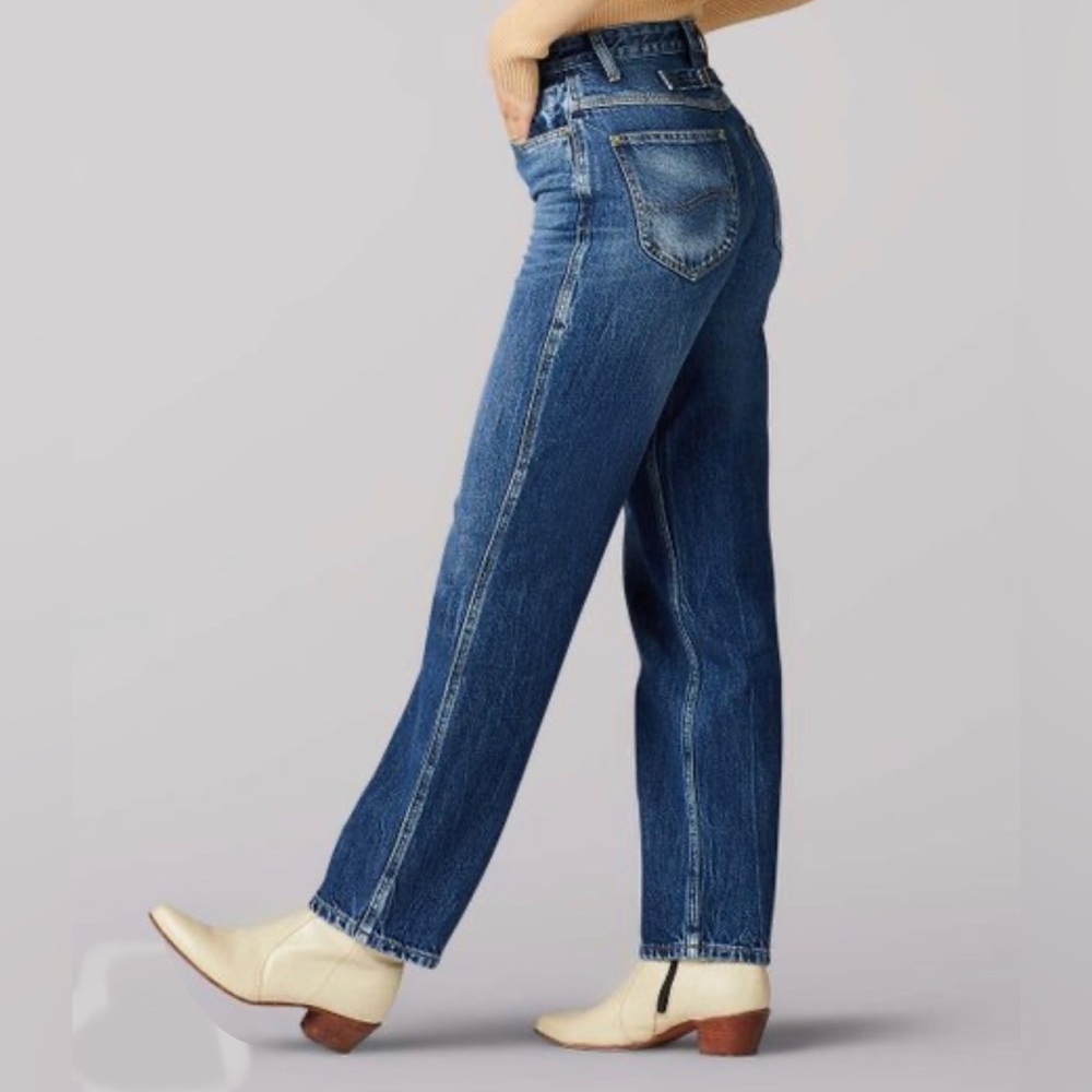 Lee Vintage Modern Kansas Fade High Rise Relaxed Stovepipe Jeans